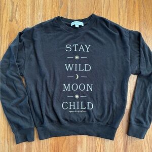 Spiritual Gangster Dark Gray Stay Wild Moon Child Sweatshirt S